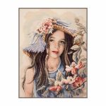 Lanarte, Маленькая девочка в шляпе 55х65см /TOS/