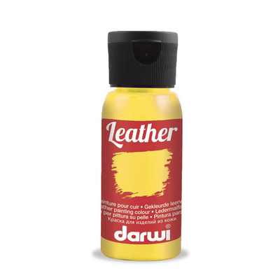 Краска для кожи Darwi Leather, 50мл, 720 темно-желтый