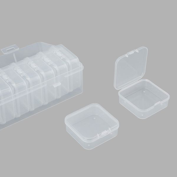 Контейнер для хранения мелочей 26.1х6.5х6.2 см, 12 штук в боксе