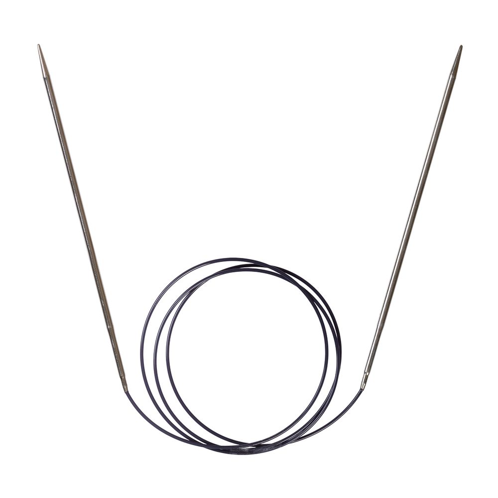 Спицы круговые ⌀2.5 мм, 100 см, 1 шт, серебристые, Prym 212116