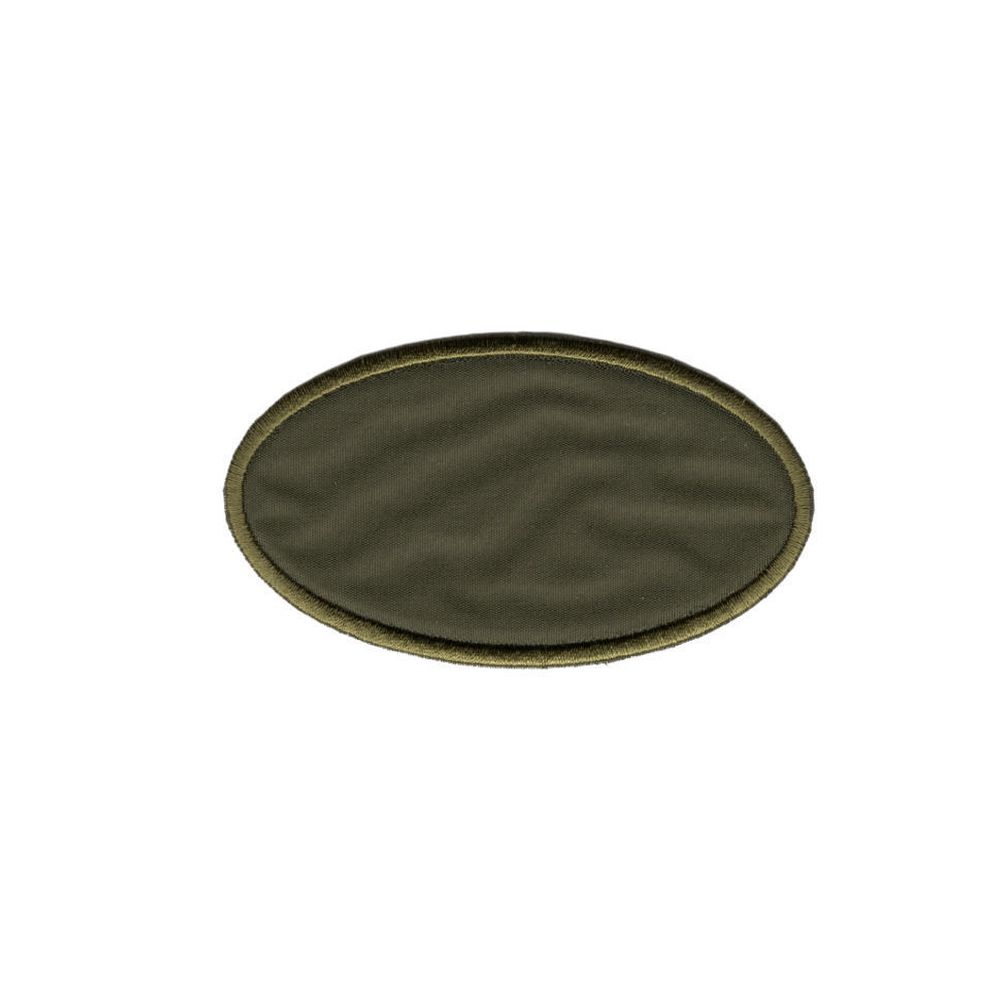 Термоаппликация Овал, 90х50мм (10 шт) (хаки), 013