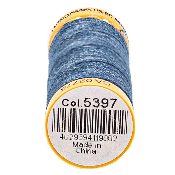 Нитки для штопки джинсов Gutermann Jeans, 100м, 5397 джинсовый