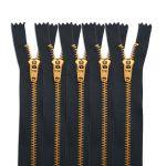 Молния металл джинсовая Т5 (5 мм) 1 зам., н/раз., 14 см, синий, 39061/14-3, 10 шт