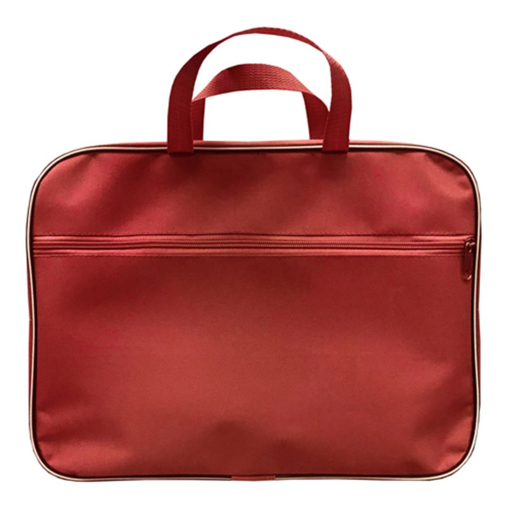 Папка-портфель A4 на молнии, с ручками, 1 отд, карман снаружи, красная LAMARK019