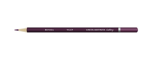 Карандаш цветной художественный заточенный, 6 шт, 417 Баклажан (Perylene purple), Vista-Artista Gallery VGCP