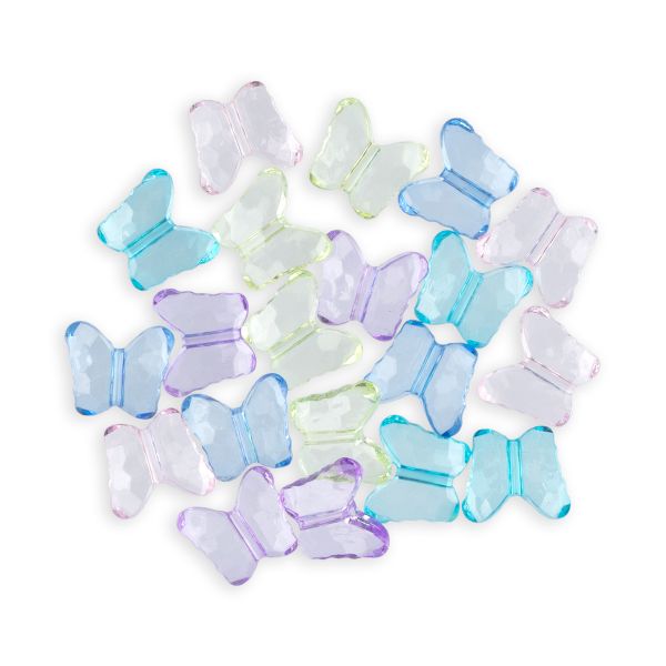 Бусины акрил 12х15 мм, 20 шт, №01 ассорти, Zlatka ABB