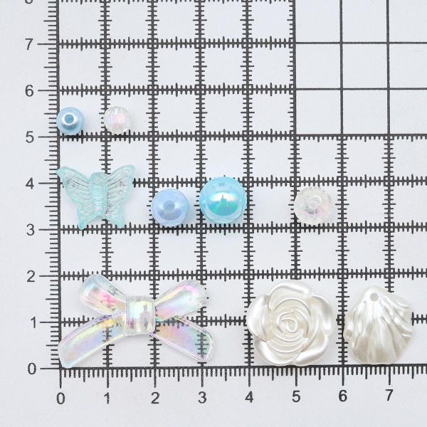 Набор бусин для рукоделия, творчества, микс, Astra&Craft (голубой)