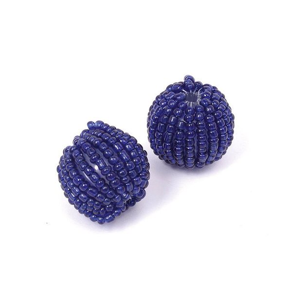 Бусины пластик ⌀20 мм, in ⌀4 мм, цв. 1 синий, Tesoro