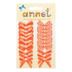 Набор текстильных бантиков, 100 шт, 403 красный, Annet BDR