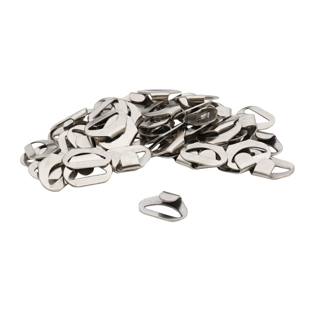 Крючки галстучные 11 мм, (3 части) ВОС, никель, 50 шт