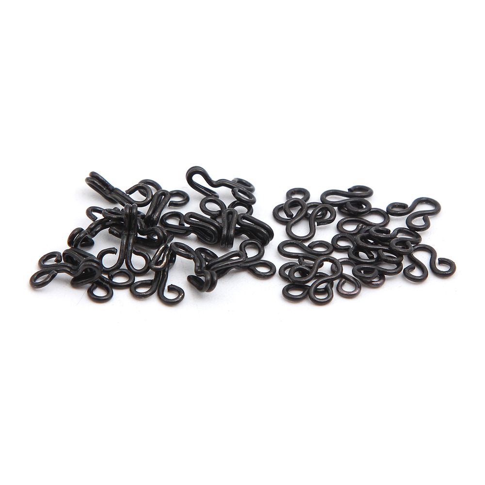 Крючки пришивные 7 мм, сталь, черные, 14 шт, Pony