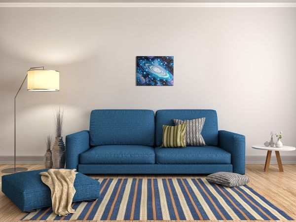 Алмазная (кристальная) мозаика Фрея ALDD-282, на подрамнике Звёзды Галактики (со светодиодами), 50х40 см