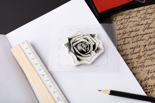 Штамп 5.8х7.2 см, 01 Роза, Mr.Painter TSM-01