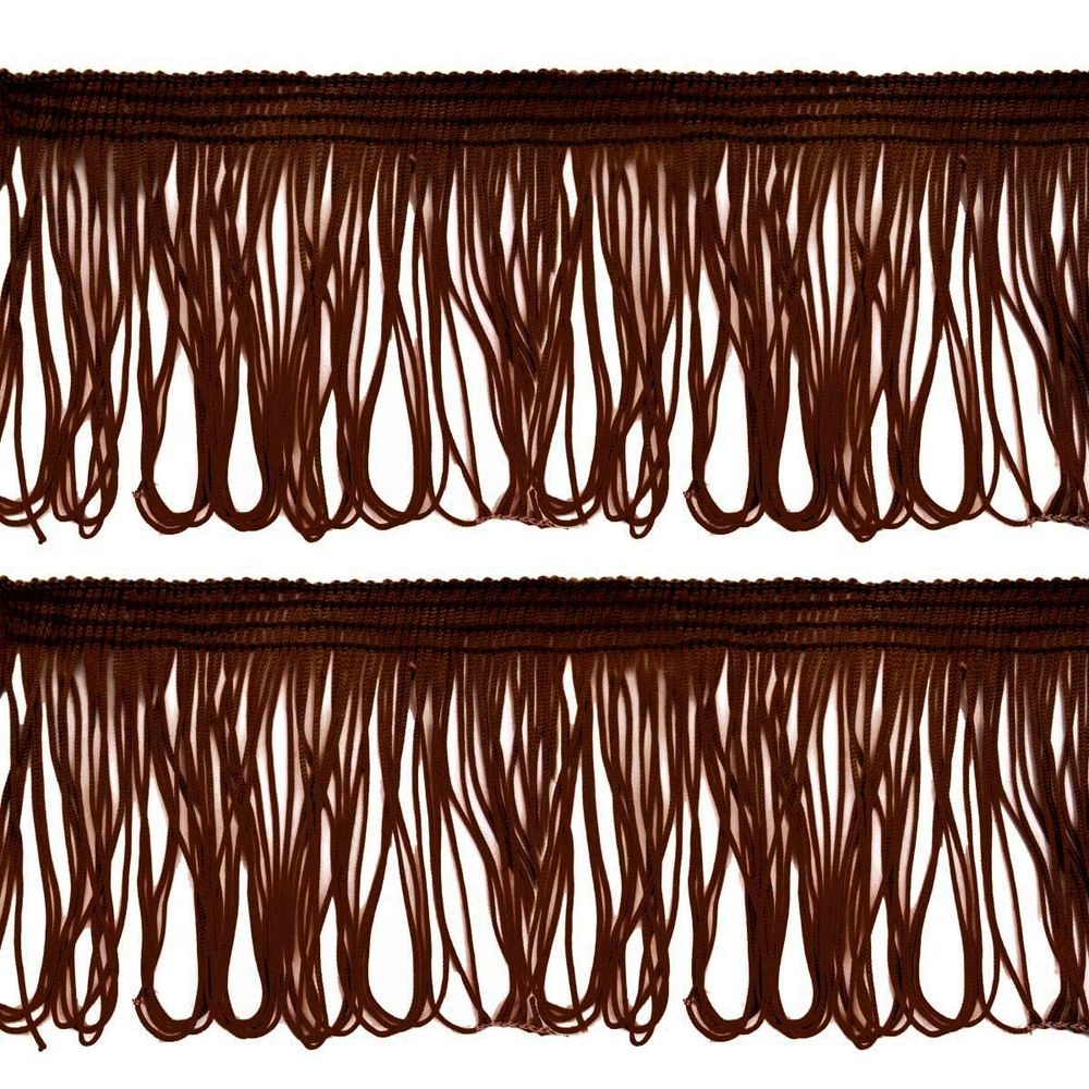 Бахрома отделочная 90.0 мм / 25 метров, 200 т.коричневый