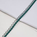 Тесьма декоративная с петлями 15 мм / 18.29 метра, темно-зеленый, 13-7735