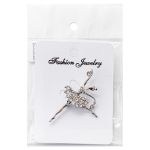 Брошь декоративная 50х31х15 мм, Nickel /TOS/