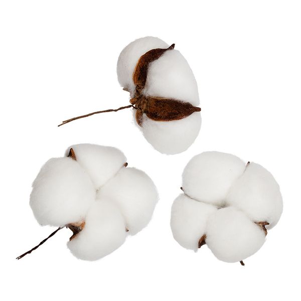 Декоративные элементы 15 шт (5х3 шт), 01 коробочки хлопка, Blumentag VDF-24