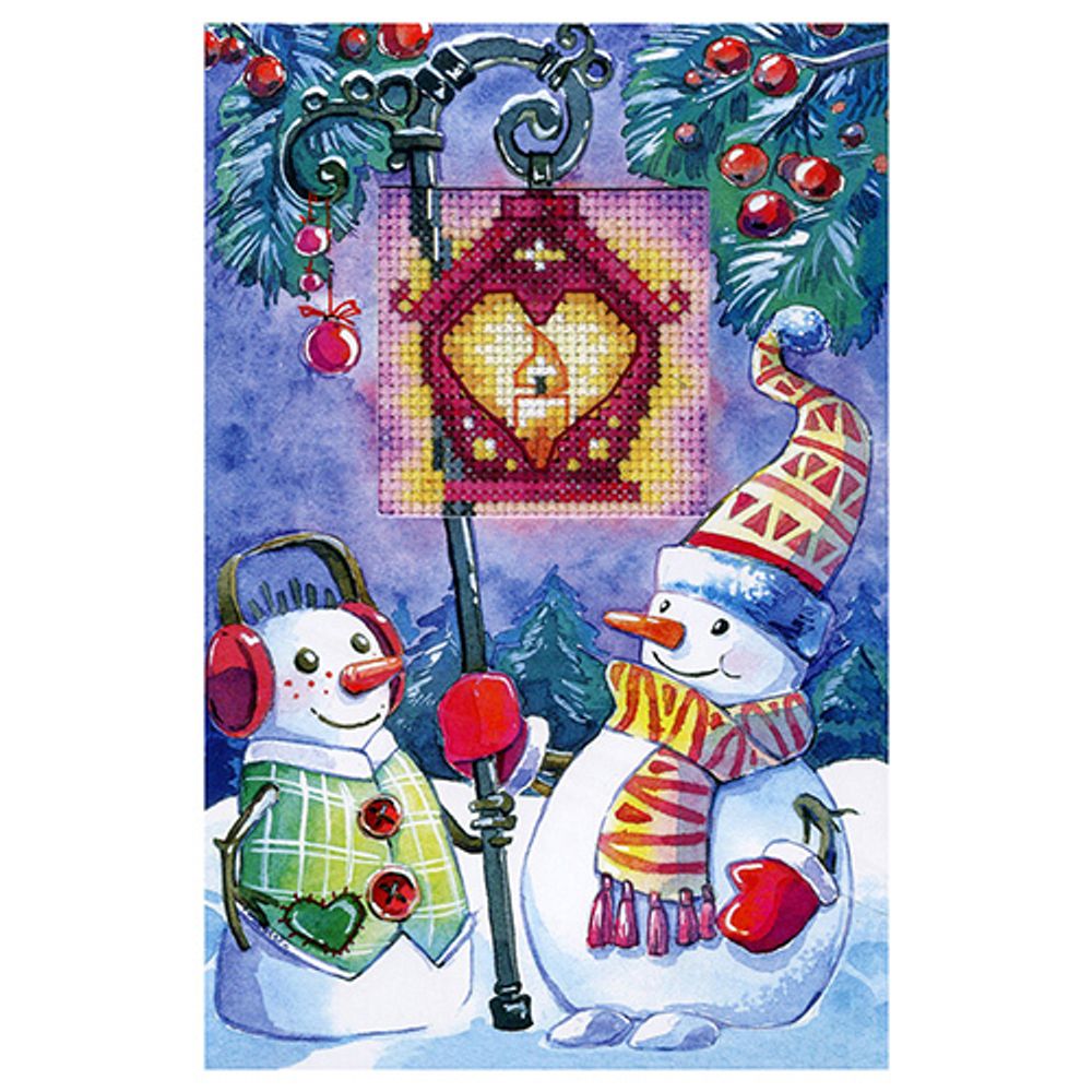 Объёмные Новогодние открытки: Снеговики своими руками. Мастер-класс с пошаговыми фото