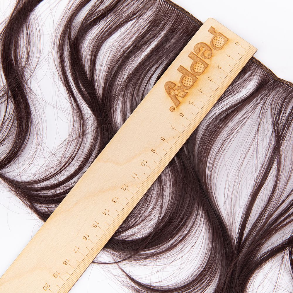 Трессы для кукол 15 см, 100 см, 22 г, 14 т.каштановый, HobbyBe HAR-15