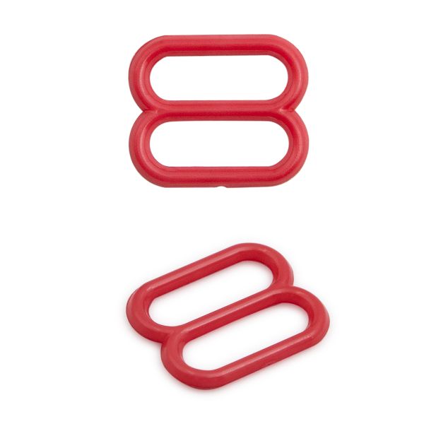 Рамки-регуляторы для бюстгальтера пластик 10.0 мм, 100 шт, C820 красный