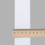 Резинка для подтяжек (помочная) 40.0 мм / 25 метров, 25.2 г/п.м., 501 белый, 6123-9344