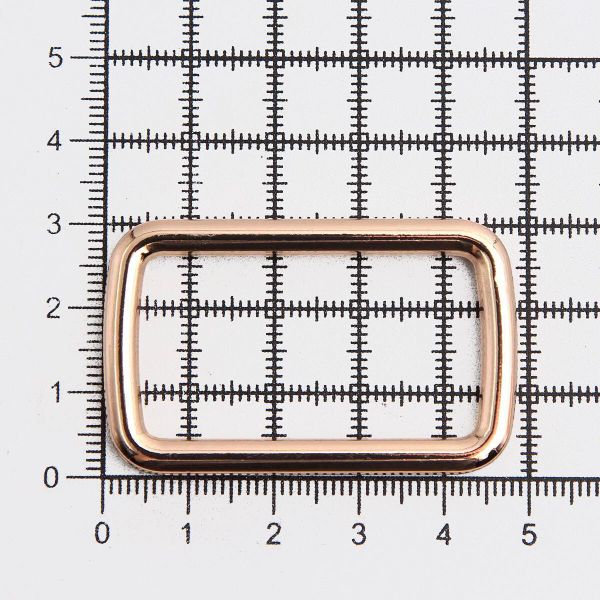 Рамка прямоугольная металл 40 мм /49х30 мм/ золото цв.02, ГУ12749, 4 шт