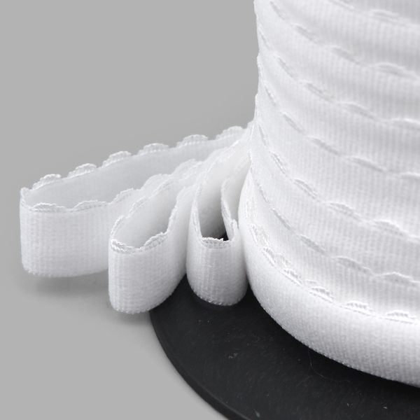 Резинка бельевая (отделочная) становая 15.0 мм / 50 метров, белый, (ML175.015/1)