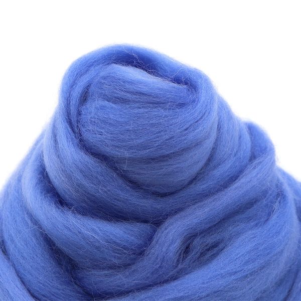 Шерсть для валяния мериносовая тонкая 100%, 100г, 98 лесной колокольчик