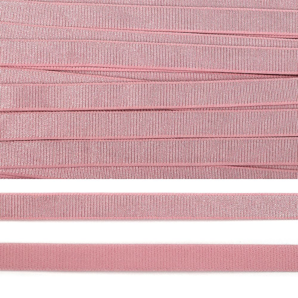 Резинка бельевая (бретелечная) 10 мм / 25 метров, F137 розовый