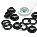 Люверсы металл ⌀11.0 мм (внутр.), латунь черный, цв, Prym, 15 шт