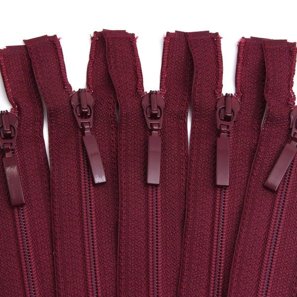 Молния спираль (витая) Arta Т5 (5 мм) 1 зам., разъем., 80 см, цв. 021 бордовый, уп.5 шт