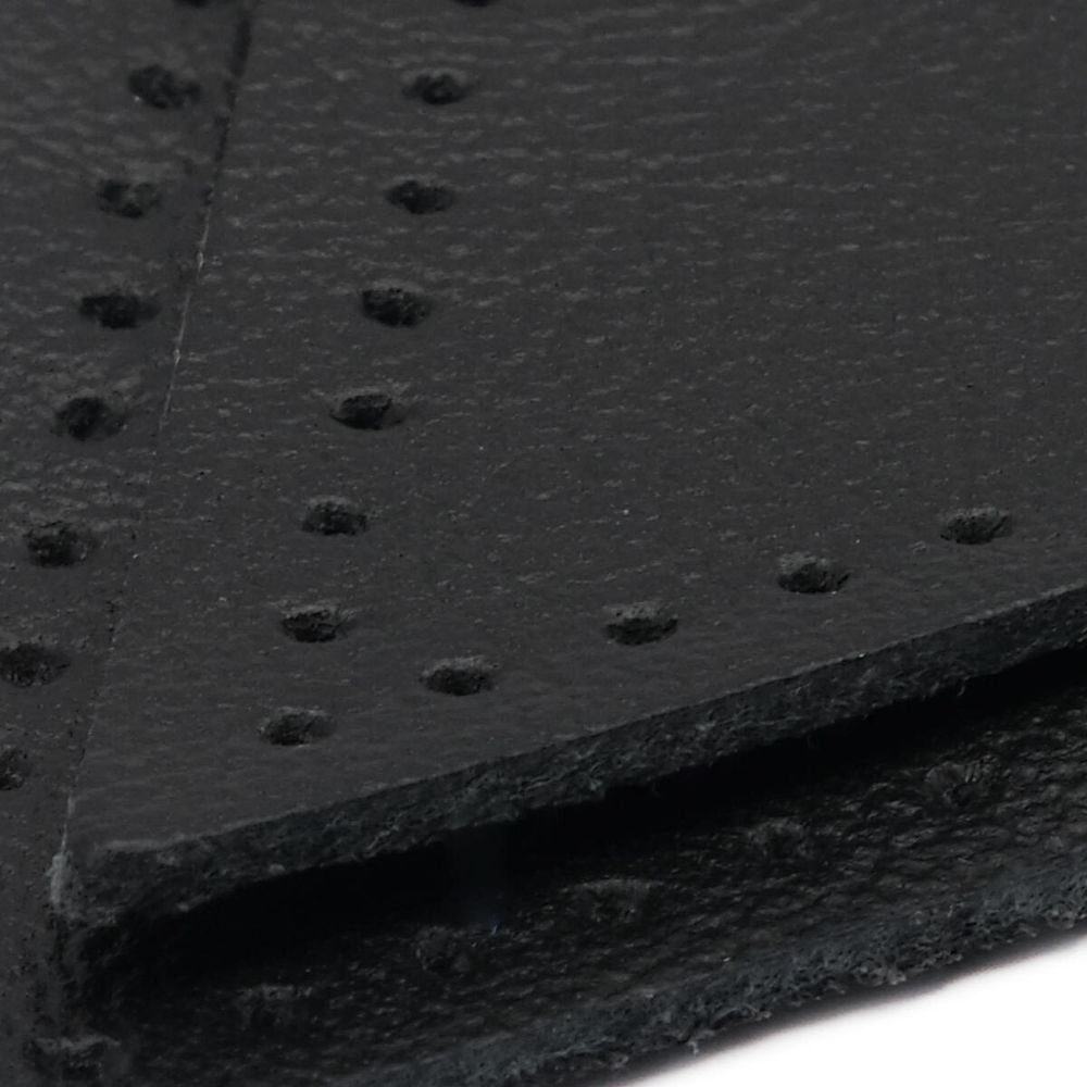 Заплатки пришивные из кожи, треугольник равнобедр., стор. 5см, с перфорацией, 2 шт, 100% кожа, 01 черный, 9901