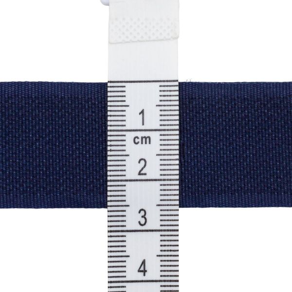 Лента контактная липучка (велкро) пришивная фасовка 25 мм / 25 см, Hobby&Pro, 57 т синий, /пара/, кач.