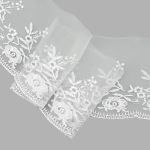 Кружево капроновое широкое 110 мм / 13.71 м, 0574-5001, цв.белый