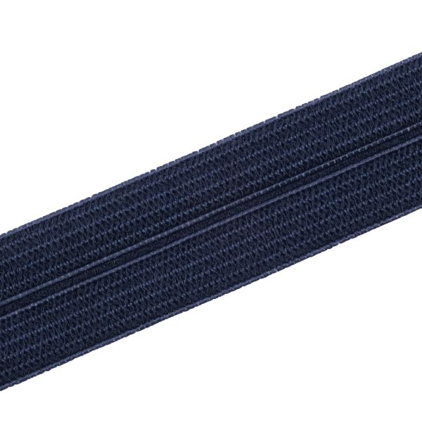 Косая бейка трикотажная 16 мм / 50 метров, 26 т.синий 0316/8