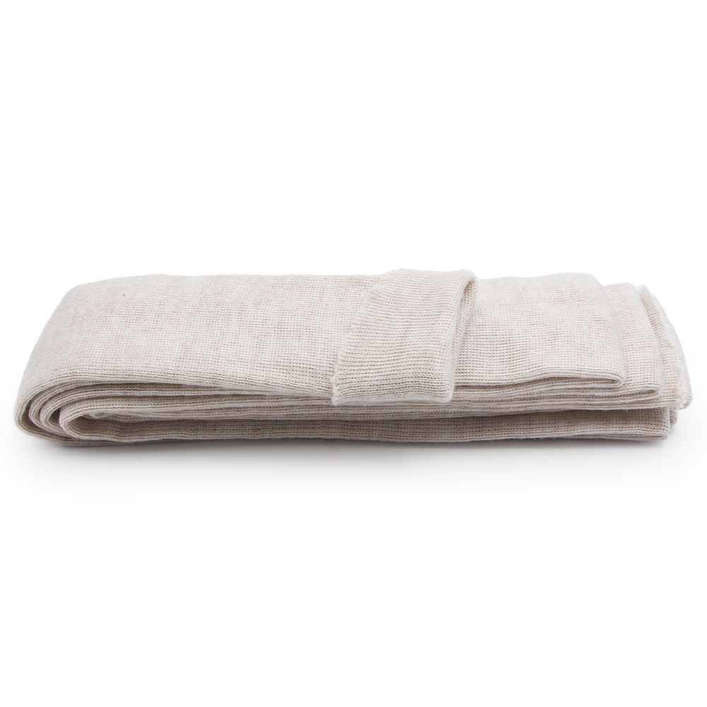 Манжеты трикотажные рукава 7.0 см / 3 метра, полушерсть тонкие 14кл. 1х1, 848 жемчужный