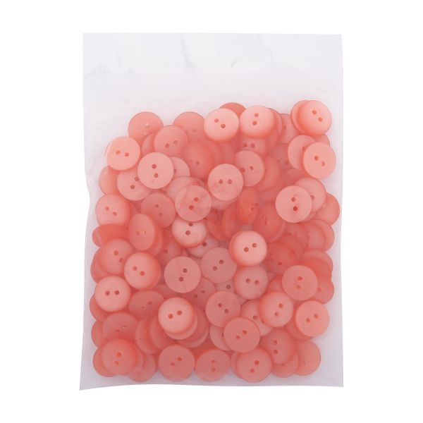 Пуговицы на 2 прокола 22L (14мм), пластик (col.64 персиковый), CR-K18M, 144 шт