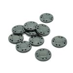 Кнопка магнитная металл пришивная ⌀20.0 мм, чер/никель, 10 шт, BIG