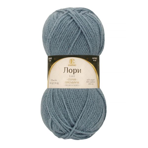 Пряжа Камтекс Лори / уп.5 мот. по 50 г, 170 м, цв.288 джинса св.