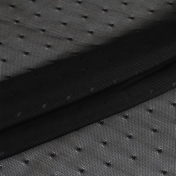 Сетка бельевая эластичная 80 г/м², шир.140 см / 1 метр, OLG024 170 черный /ОТР.OLG024.170/5/