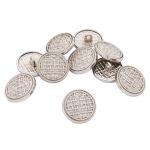 Пуговицы на ножке 28L=18 мм, металл, Silver (серебристый), 10 шт, MP06