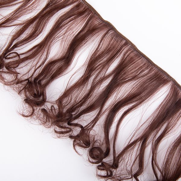 Трессы для кукол 15 см, 100 см, 23 г, 15 каштановый, HobbyBe HAR-12