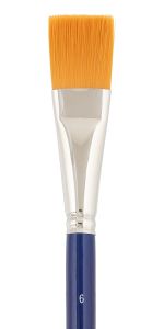 Кисть синтетика №06 плоская, 5 шт, короткая ручка, Vista-Artista 50212-06