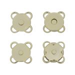 Кнопка магнитная металл пришивная ⌀10.0 мм, золото, металл, 6 шт, BIG