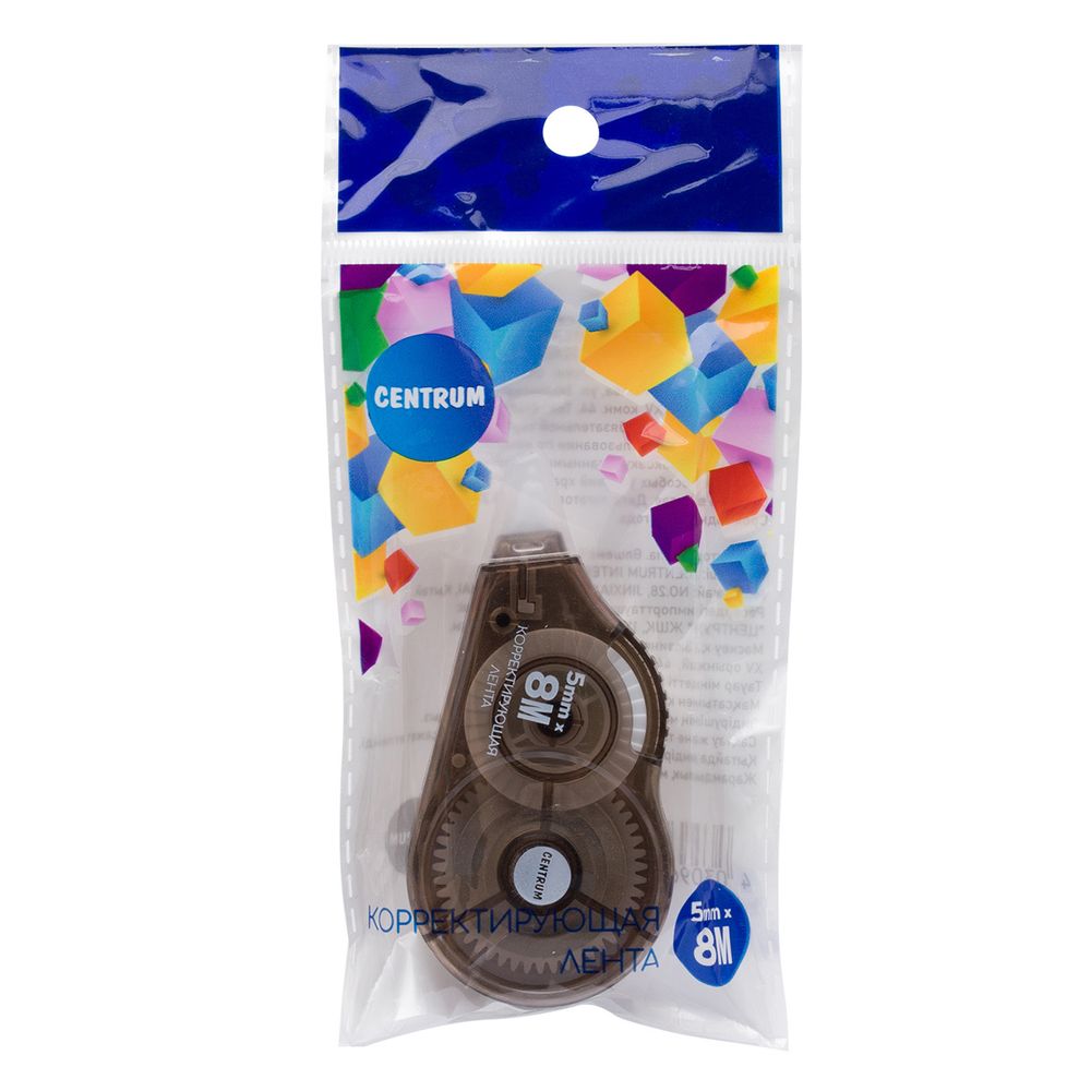 Корректор-лента 5мм х 8м, коричневый, 80742