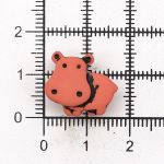 Пуговицы детские Бегемот (I0362-DWB) 28/1 (D30 розовый), 36 шт