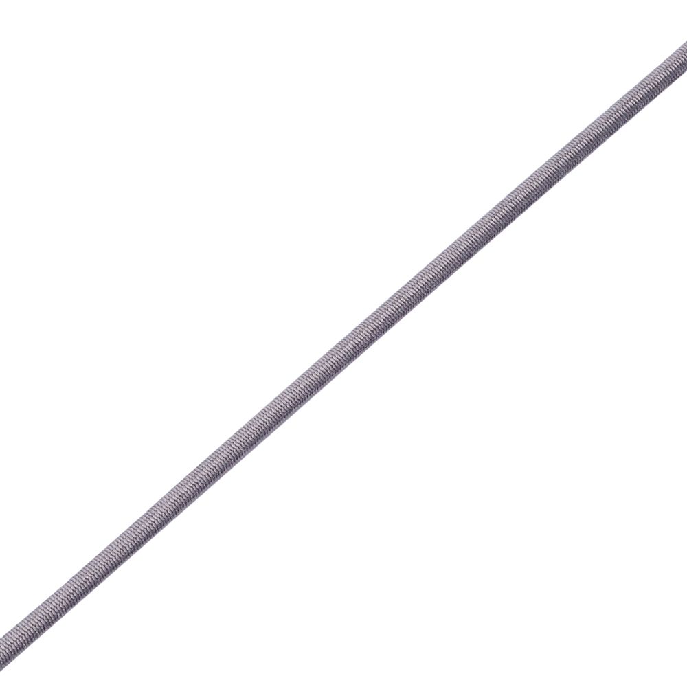 Резинка шляпная (шнур эластичный) ⌀2.0 мм / 30 метров, св.серый