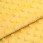 Плюш (ткань) Sovushka Minky dot 280 г/м², 45х50 см, ворс 2,5мм, желтый, 615622-4