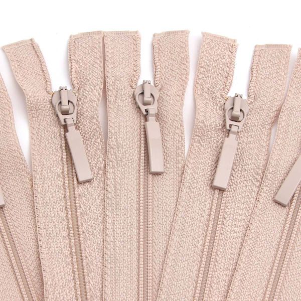 Молния спираль (витая) Arta Т5 (5 мм) 1 зам., разъем., 70 см, цв. 572 св.бежевый, уп.5 шт