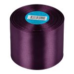 Лента атласная 1-сторонняя 75.0 мм / 33±2 метра, 156 т.фиолетовый, Gamma